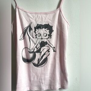 Pink Petty Boop top #pinktop size xs brand new !
